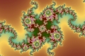 Mandelbrot fractal image .Brown.