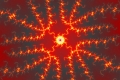 Mandelbrot fractal image .Fire art