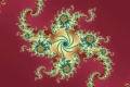Mandelbrot fractal image .Red carpet.
