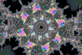 Mandelbrot fractal image 70s