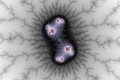 Mandelbrot fractal image alight