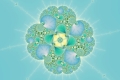 Mandelbrot fractal image Aqua Pretty