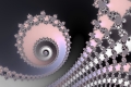 Mandelbrot fractal image Black and pink