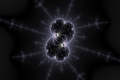 Mandelbrot fractal image black nebula