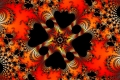 Mandelbrot fractal image Black quartet