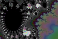 Mandelbrot fractal image BlackRainbow