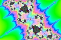 Mandelbrot fractal image BLASTED PAPER