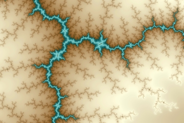 mandelbrot fractal image named blue flash