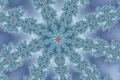 Mandelbrot fractal image Blue Ice