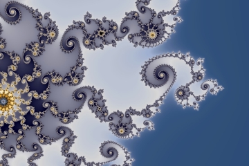 mandelbrot fractal image named Bluelight Sun