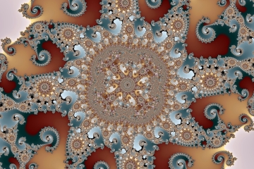 Mandelbrot fractal image named bronze spying by Orbulon mandelbrot fractal image named bronze spying