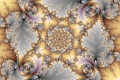Mandelbrot fractal image bronze wand