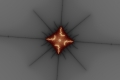 Mandelbrot fractal image brown enzyme