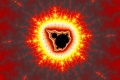 Mandelbrot fractal image burst fire