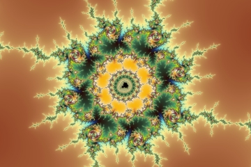 mandelbrot fractal image named Central gold