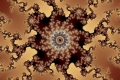 Mandelbrot fractal image Chocolate cake..