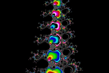 Mandelbrot fractal image named christmastree by topping mandelbrot fractal image named christmastree