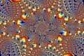 Mandelbrot fractal image City lights