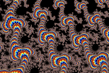 Mandelbrot fractal image named Color run by Tanta mandelbrot fractal image named Color run