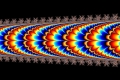 Mandelbrot fractal image Colorful tube