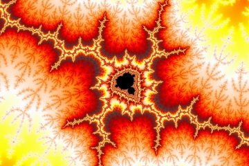 mandelbrot fractal image named dragon flame