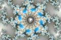 Mandelbrot fractal image Eight blue