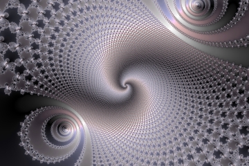 mandelbrot fractal image named Endless spirals