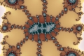 Mandelbrot fractal image fireworks I