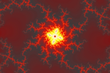 Mandelbrot fractal image named firey by Orbulon mandelbrot fractal image named firey