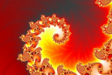 mandelbrot fractal image named flaming tentacle