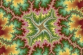 Mandelbrot fractal image flower units