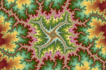 mandelbrot fractal image named flower units