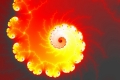 Mandelbrot fractal image from darkness