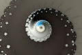 Mandelbrot fractal image frozen darkness
