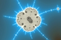 Mandelbrot fractal image frozen over