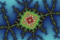 Mandelbrot fractal image handbag