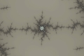 Mandelbrot fractal image heavy glass