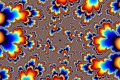 Mandelbrot fractal image hot stream