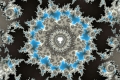 Mandelbrot fractal image Ice art