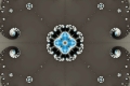 Mandelbrot fractal image ice crossed