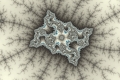 Mandelbrot fractal image ice cube