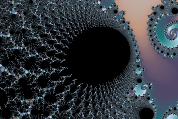 Mandelbrot fractal image named Ink Spill by Spore mandelbrot fractal image named Ink Spill