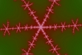 Mandelbrot fractal image Laser Snowflake
