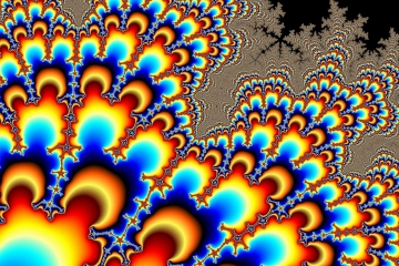 Mandelbrot fractal image named lava canyon by Orbulon mandelbrot fractal image named lava canyon