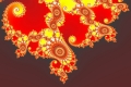 Mandelbrot fractal image Lava invasion