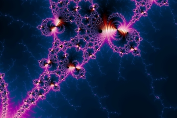 mandelbrot fractal image named Lightning strikes