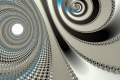 Mandelbrot fractal image metallic monster