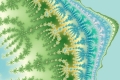Mandelbrot fractal image oasis