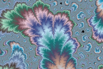 mandelbrot fractal image named Peacock Pastel