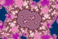 Mandelbrot fractal image pink jewel
